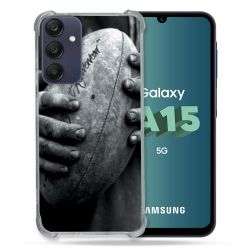 Coque Renforcée Pour Samsung Galaxy A15 4G / 5G Sport Rugby Ballon Vintage