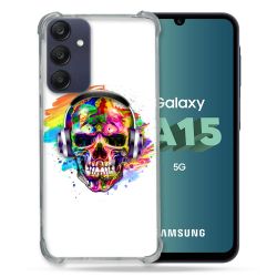 Coque Renforcée Pour Samsung Galaxy A15 4G / 5G Tete de Mort Tag