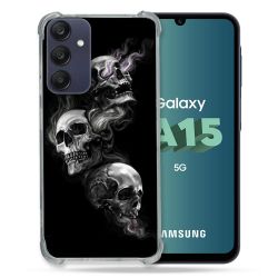 Coque Renforcée Pour Samsung Galaxy A15 4G / 5G Tete de Mort Triple