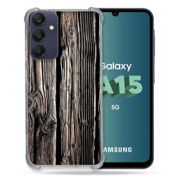 Coque Renforcée Pour Samsung Galaxy A15 4G / 5G Texture Bois
