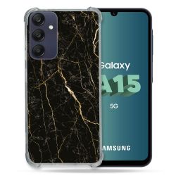 Coque Renforcée Pour Samsung Galaxy A15 4G / 5G Texture Marbre Noir