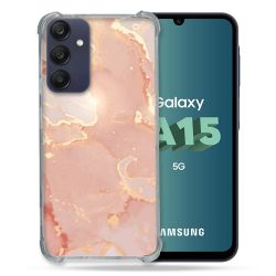 Coque Renforcée Pour Samsung Galaxy A15 4G / 5G Texture Marbre Rose
