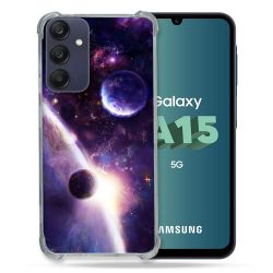 Coque Renforcée Pour Samsung Galaxy A15 4G / 5G Univers Planete Stellaire