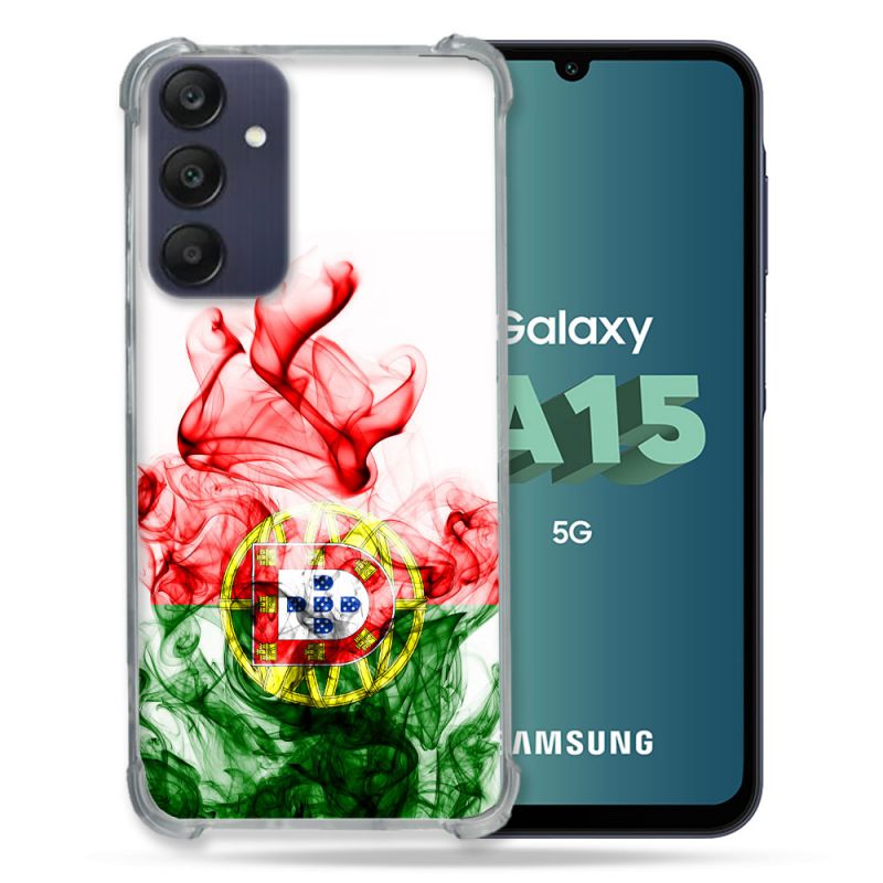 Coque Renforcée Pour Samsung Galaxy A15 4G / 5G Voyage Portugal Flamme