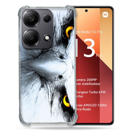 Coque Renforcé Pour Xiaomi Redmi Note 13 Pro 4G Animal Aigle Royal Blanc