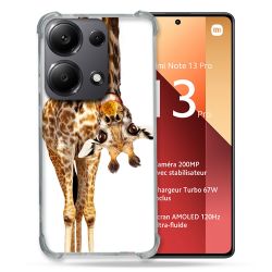 Coque Renforcé Pour Xiaomi Redmi Note 13 Pro 4G Animal Girafe Blanche