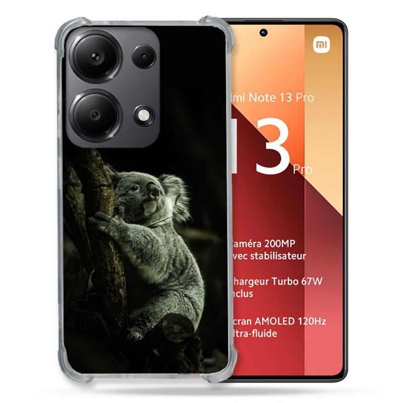 Coque Renforcé Pour Xiaomi Redmi Note 13 Pro 4G Animal Koala Noir