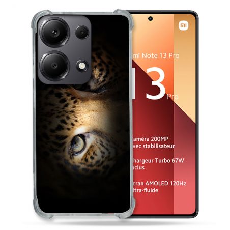 Coque Renforcé Pour Xiaomi Redmi Note 13 Pro 4G Animal Leopard Yeux