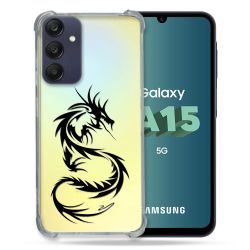 Coque Renforcée Transparente Pour Samsung Galaxy A15 4G / 5G Dragon Noir