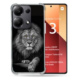Coque Renforcé Pour Xiaomi Redmi Note 13 Pro 4G Animal Lion Majestueux