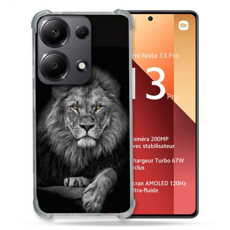 Coque Renforcé Pour Xiaomi Redmi Note 13 Pro 4G Animal Lion Majestueux