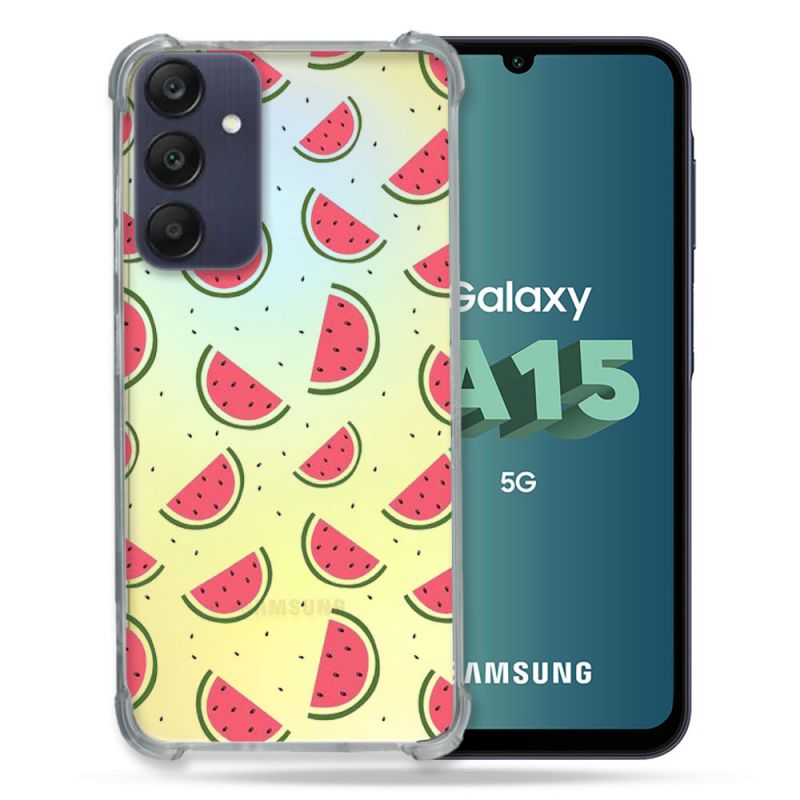 Coque Renforcée Transparente Pour Samsung Galaxy A15 4G / 5G Pasteque