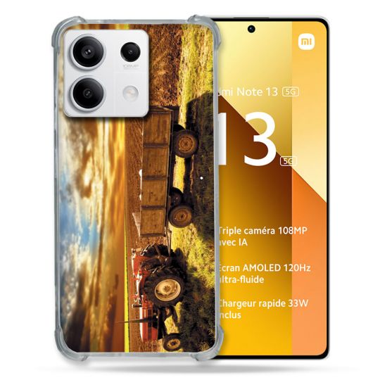 Coque Renforcée Pour Xiaomi Redmi Note 13 5G Agriculture Tracteur Color