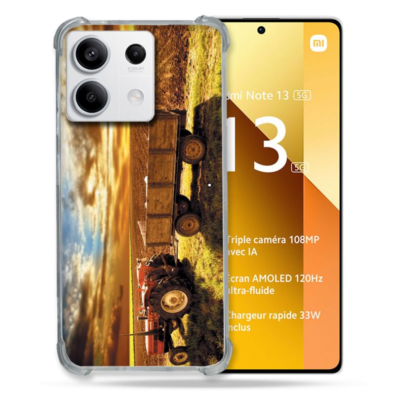 Coque Renforcée Pour Xiaomi Redmi Note 13 5G Agriculture Tracteur Color