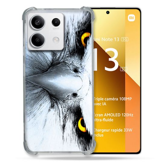 Coque Renforcée Pour Xiaomi Redmi Note 13 5G Animal Aigle Royal Blanc