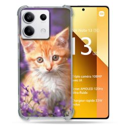 Coque Renforcée Pour Xiaomi Redmi Note 13 5G Animal Chat Violet
