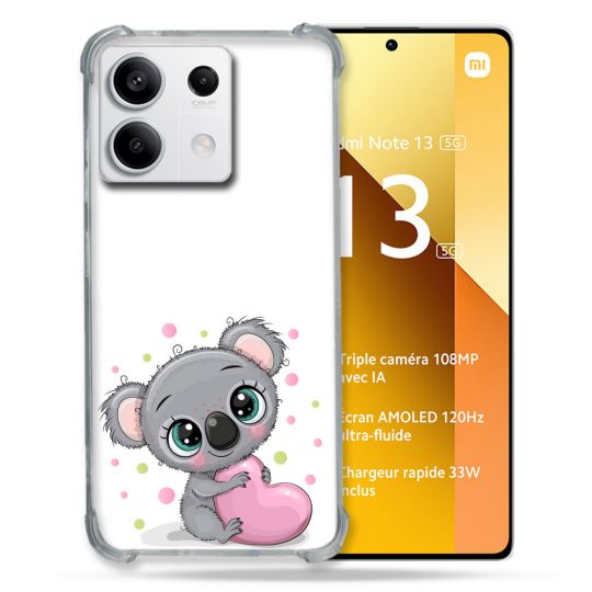 Coque Renforcée Pour Xiaomi Redmi Note 13 5G Animal Koala Cœur