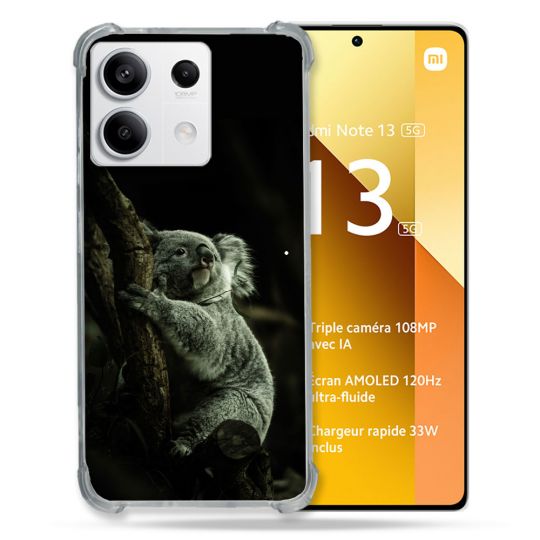 Coque Renforcée Pour Xiaomi Redmi Note 13 5G Animal Koala Noir