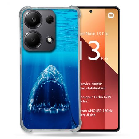 Coque Renforcé Pour Xiaomi Redmi Note 13 Pro 4G Animal Requin Dent