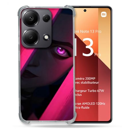 Coque Renforcé Pour Xiaomi Redmi Note 13 Pro 4G Arcane Jynx Rose