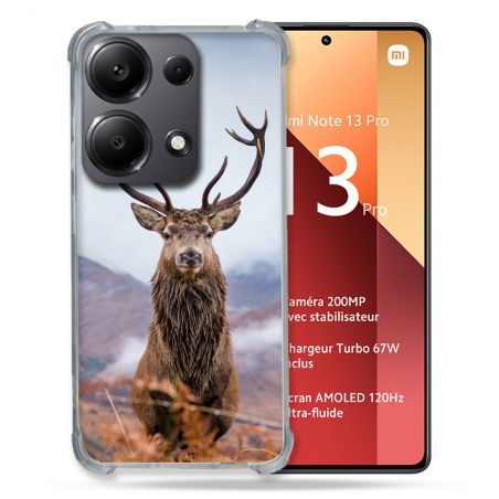Coque Renforcé Pour Xiaomi Redmi Note 13 Pro 4G Chasse Chevreuil Montagne