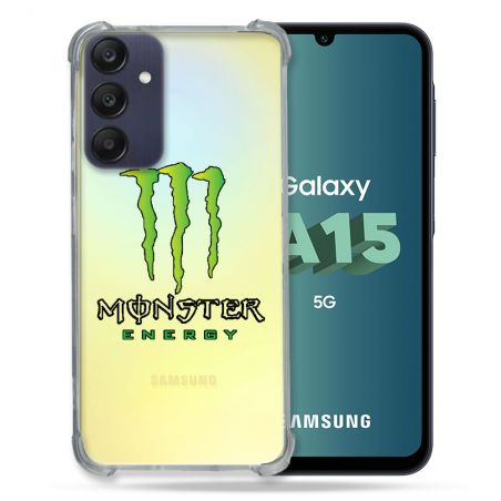 Coque Renforcée Transparente Pour Samsung Galaxy A15 4G / 5G Monster Energy