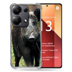 Coque Renforcé Pour Xiaomi Redmi Note 13 Pro 4G Chasse Sanglier bois