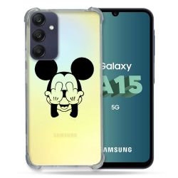 Coque Renforcée Transparente Pour Samsung Galaxy A15 4G / 5G Mickey doigt