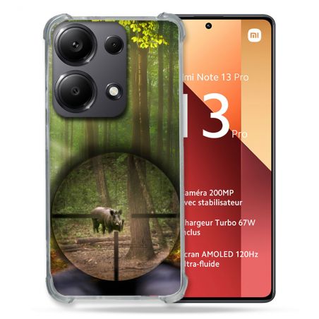 Coque Renforcé Pour Xiaomi Redmi Note 13 Pro 4G Chasse Sanglier Viseur