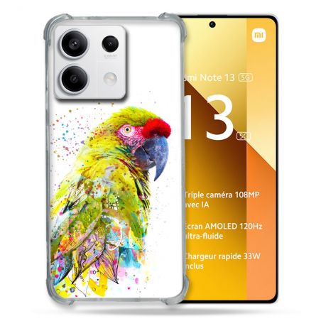 Coque Renforcée Pour Xiaomi Redmi Note 13 5G Animal Perroquet Jaune