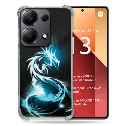 Coque Renforcé Pour Xiaomi Redmi Note 13 Pro 4G Fantastique Dragon Bleu