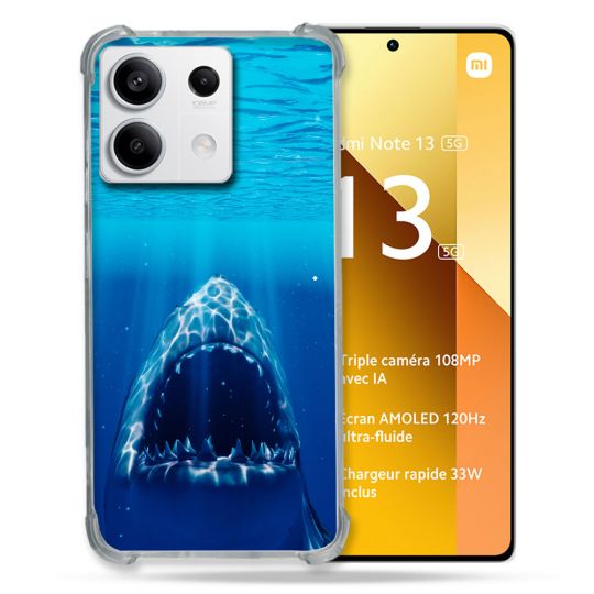 Coque Renforcée Pour Xiaomi Redmi Note 13 5G Animal Requin Dent