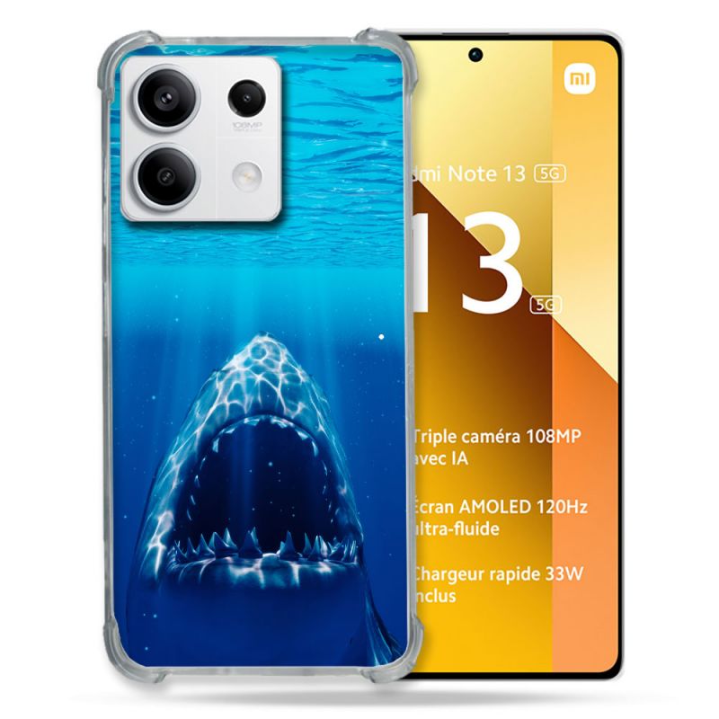 Coque Renforcée Pour Xiaomi Redmi Note 13 5G Animal Requin Dent