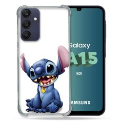 Coque Renforcée Pour Samsung Galaxy A15 4G / 5G Stitch Blanc