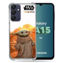 Coque Renforcée Pour Samsung Galaxy A15 4G / 5G Star Wars - Yoda bebe soleil