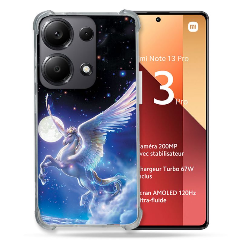 Coque Renforcé Pour Xiaomi Redmi Note 13 Pro 4G Fantastique Licorne Céleste