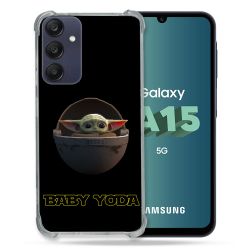 Coque Renforcée Pour Samsung Galaxy A15 4G / 5G Star Wars - Yoda bebe noir