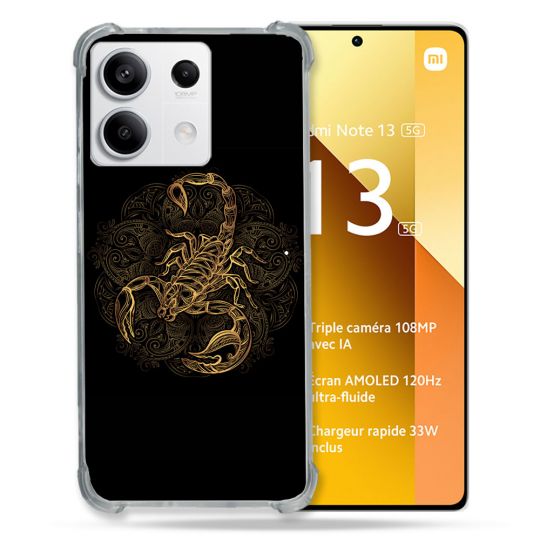 Coque Renforcée Pour Xiaomi Redmi Note 13 5G Animal Scorpion Fresque