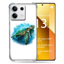 Coque Renforcée Pour Xiaomi Redmi Note 13 5G Animal Tortue Blanche multicolore