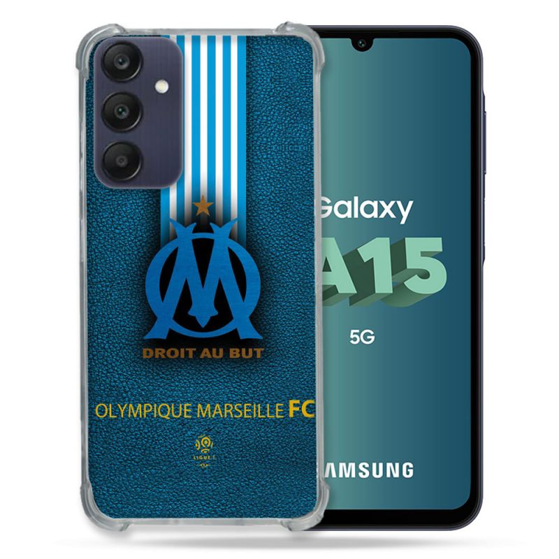 Coque Renforcée Pour Samsung Galaxy A15 4G / 5G Olympique Marseille OM Bande