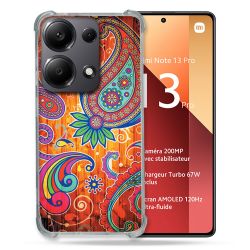Coque Renforcé Pour Xiaomi Redmi Note 13 Pro 4G Fleur Psychedelic