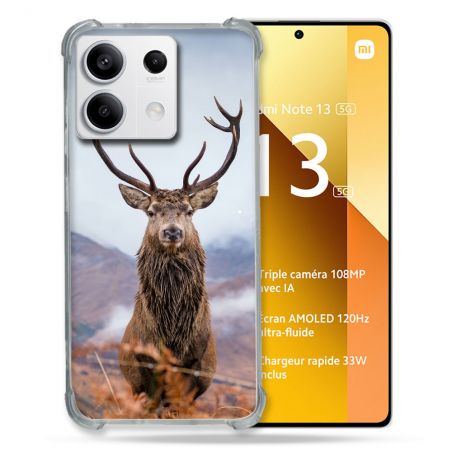 Coque Renforcée Pour Xiaomi Redmi Note 13 5G Chasse Chevreuil Montagne