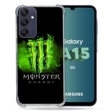 Coque Renforcée Pour Samsung Galaxy A15 4G / 5G Monster Energy Vert