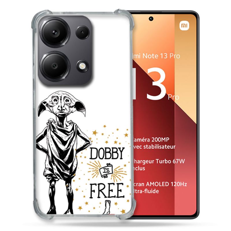 Coque Renforcé Pour Xiaomi Redmi Note 13 Pro 4G Harry Potter Dobby Free Blanc
