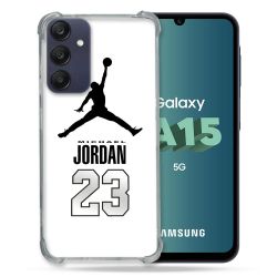 Coque Renforcée Pour Samsung Galaxy A15 4G / 5G Jordan 23 Blanc