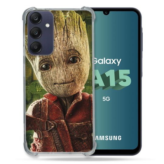 Coque Renforcée Pour Samsung Galaxy A15 4G / 5G Groot Vert