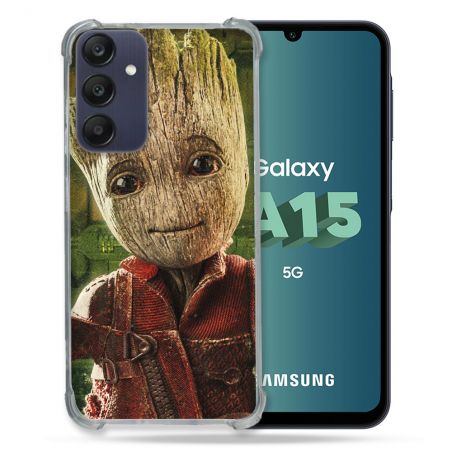 Coque Renforcée Pour Samsung Galaxy A15 4G / 5G Groot Vert