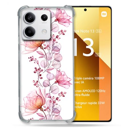 Coque Renforcée Pour Xiaomi Redmi Note 13 5G Fleur Eclosion