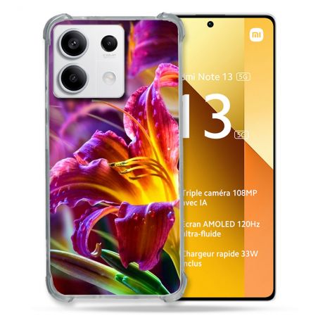 Coque Renforcée Pour Xiaomi Redmi Note 13 5G Fleur Lys Color