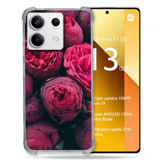 Coque Renforcée Pour Xiaomi Redmi Note 13 5G Fleur Pivoine